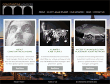 Tablet Screenshot of constantineadvisors.com
